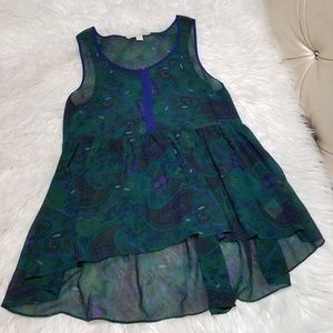 Staring at Stars  Sheer Tank Top  Med